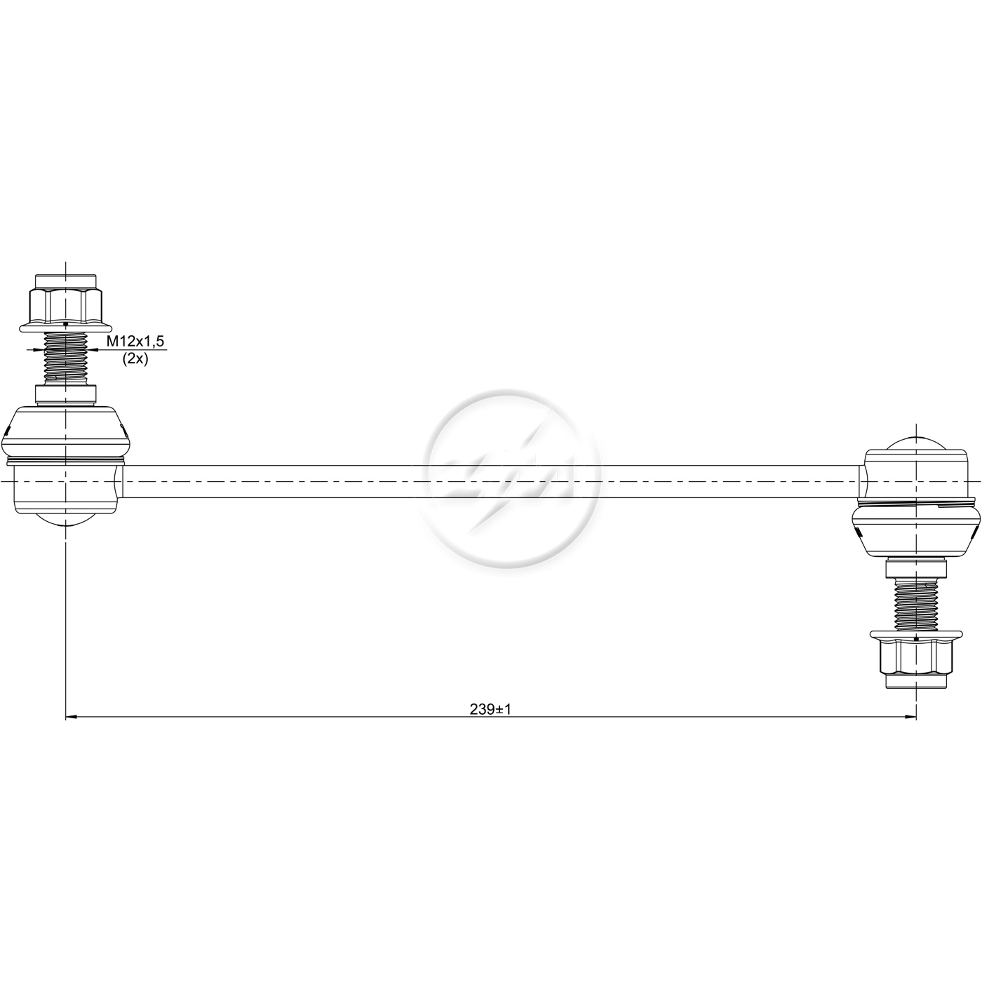 Bieleta da Barra Estabilizadora para Hyundai Tucson e KIA Sportage - ZM - 370.118.01
