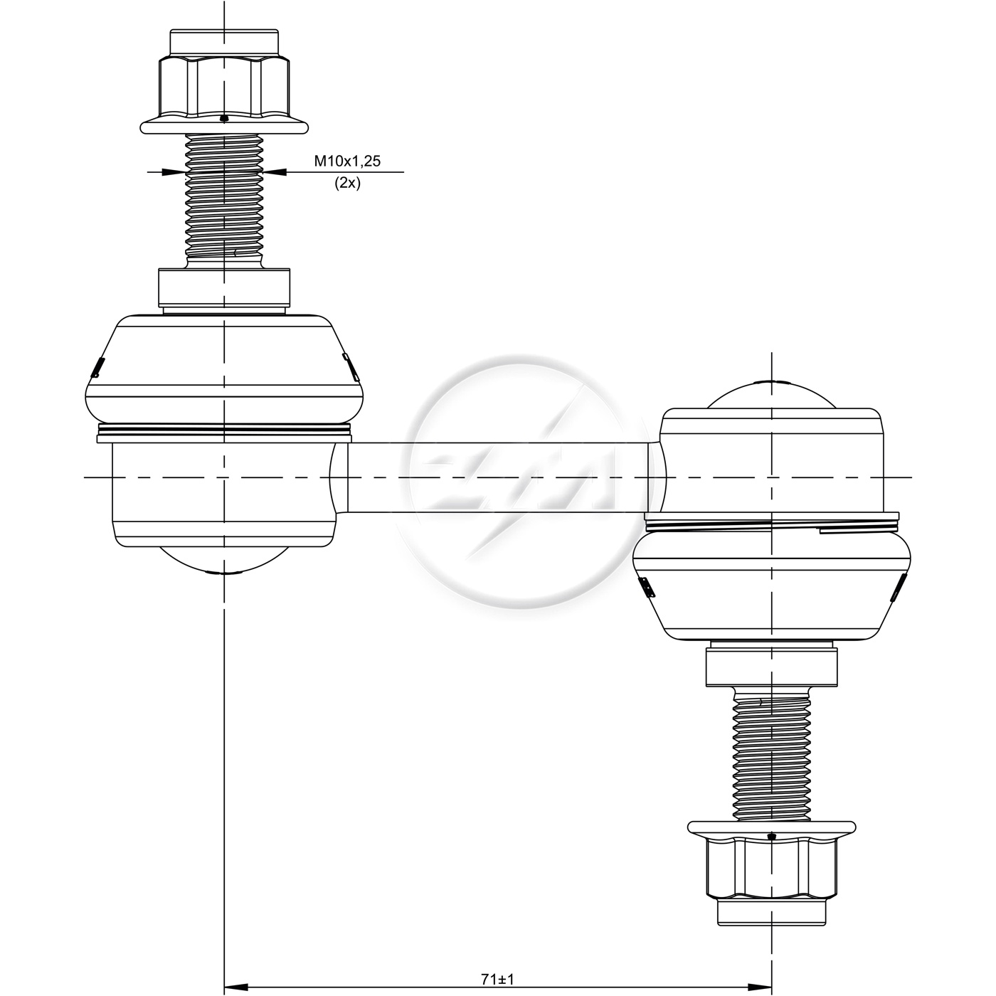 Bieleta da Barra Estabilizadora para KIA Carnival - ZM - 370.118.45