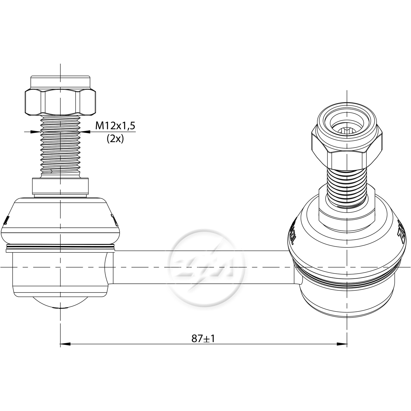Bieleta da Barra Estabilizadora para KIA Sorento - ZM - 370.118.49