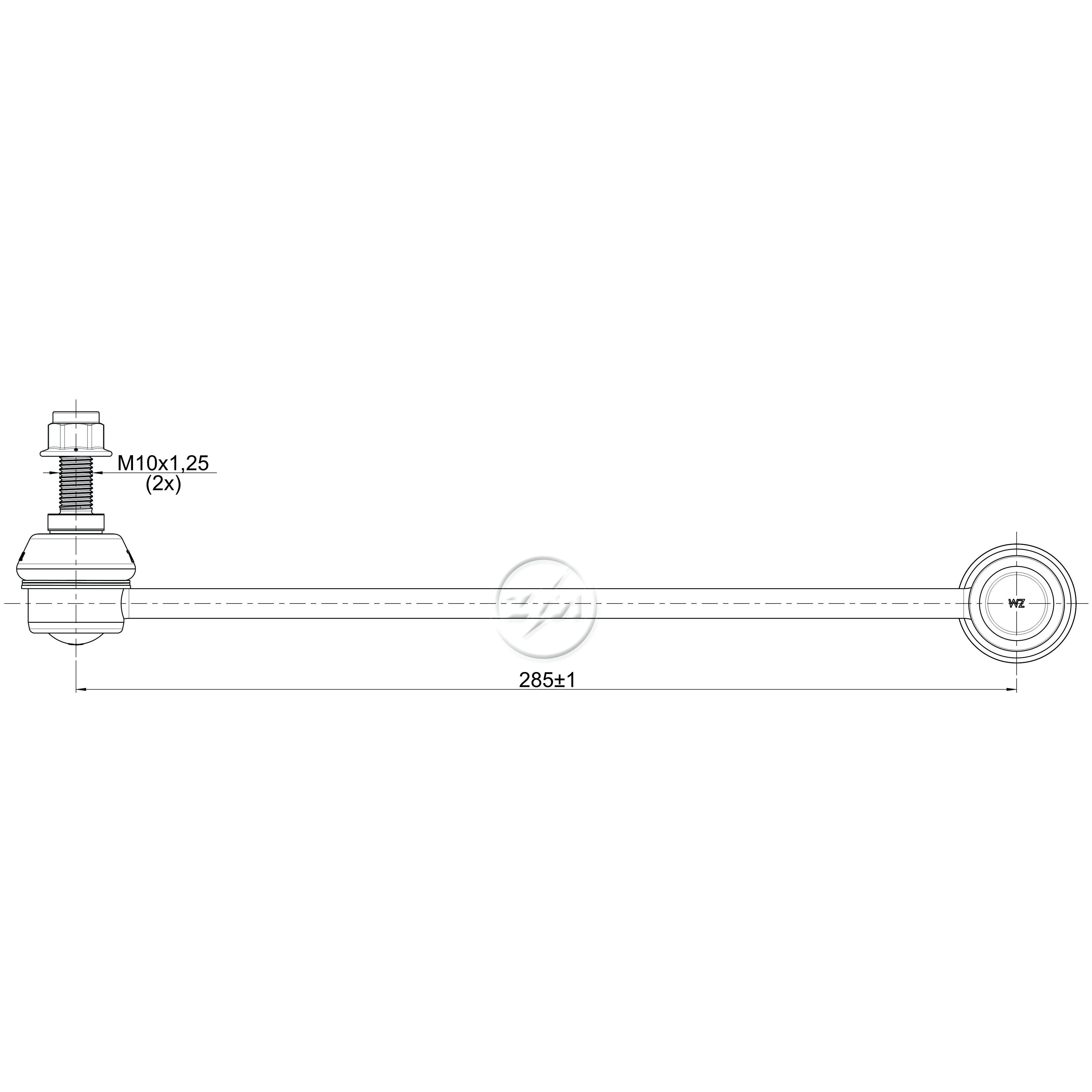 Bieleta da Barra Estabilizadora para JAC T5 - ZM - 370.119.12