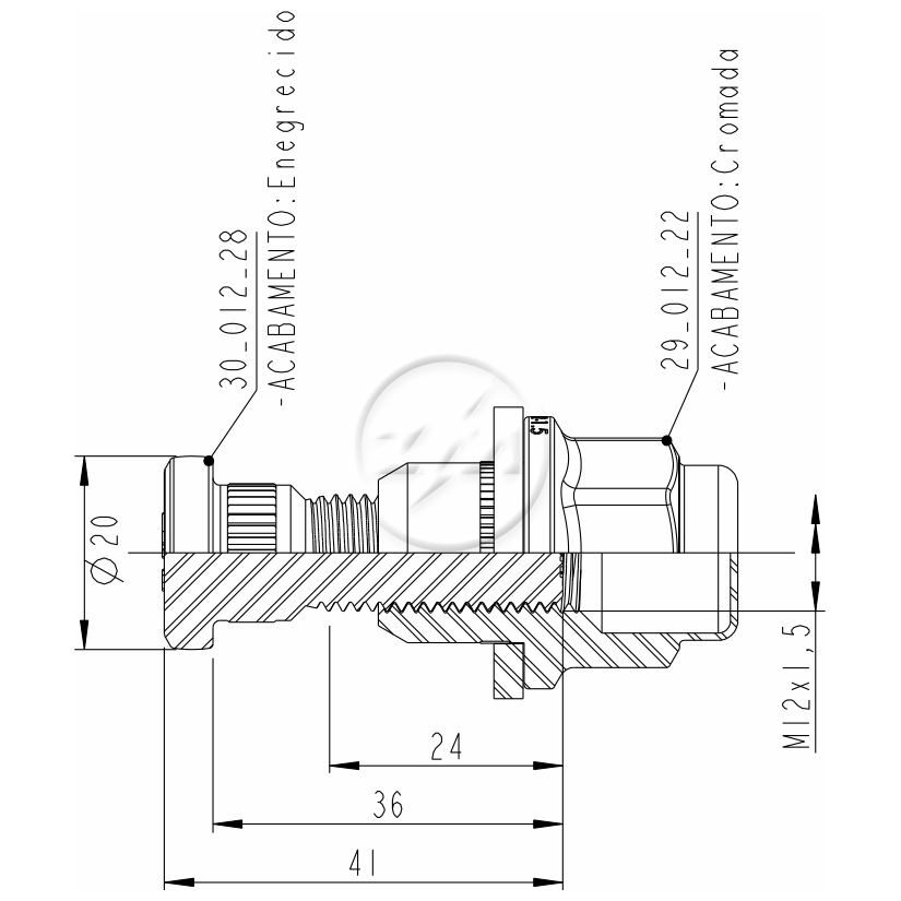 Prisioneiro de Roda com Porca Caixa com 46 Unidades para Toyota Corolla e Fielder - ZM - 40.012.28