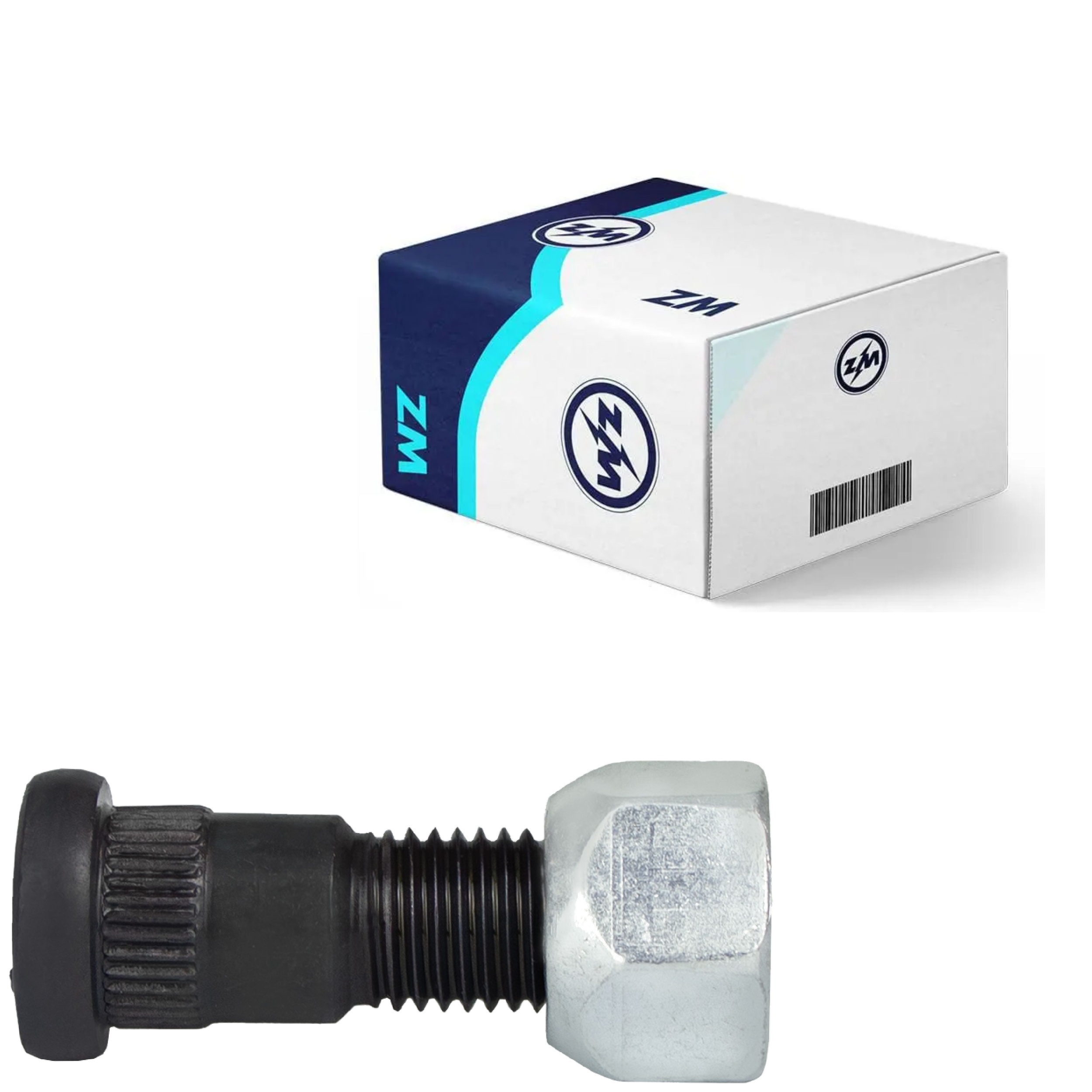 Kit 50 Parafuso Roda M12-1,5x42/47xCH19xH14 - ZM - 40.012.33