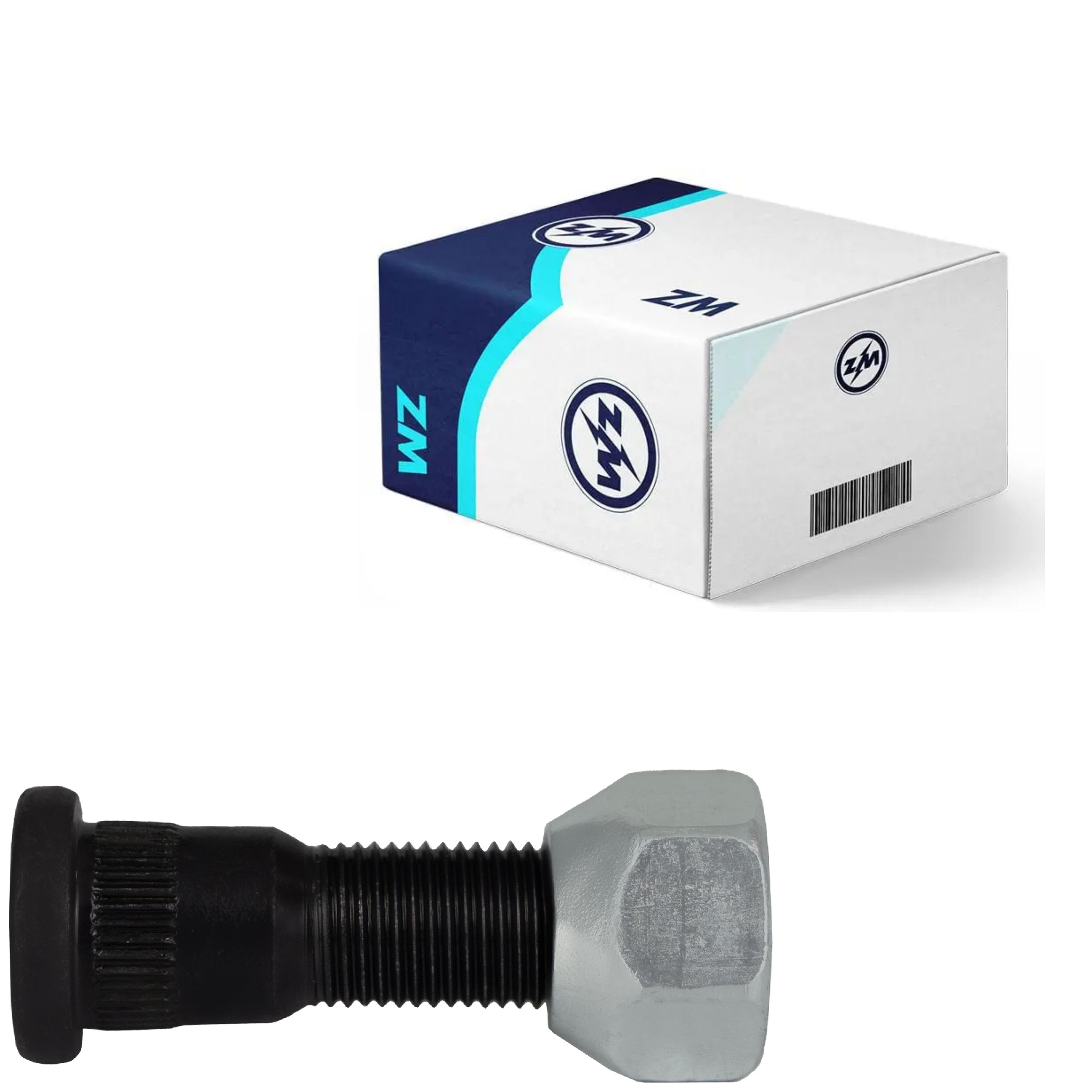 Prisioneiro de Roda com Porca Caixa com 50 Unidades para Ford F-1000 e Ranger - ZM - 40.102.02