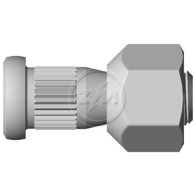 Kit 30 Parafuso Roda 5/8"x47,6/54xCH1.1/16" - ZM - 40.508.33