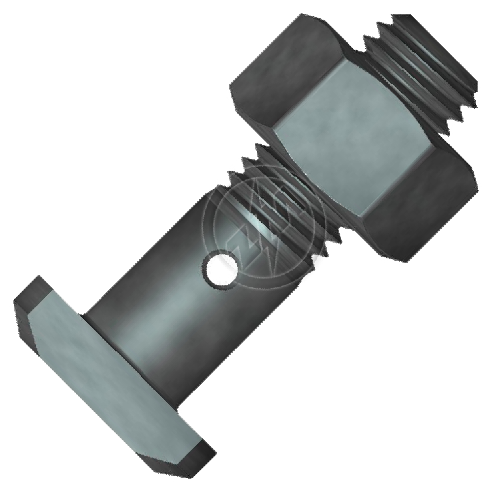 Kit 46 Parafuso Roda 5/8"x2.1/8"xCH1.1/16" - ZM - 40.580.01