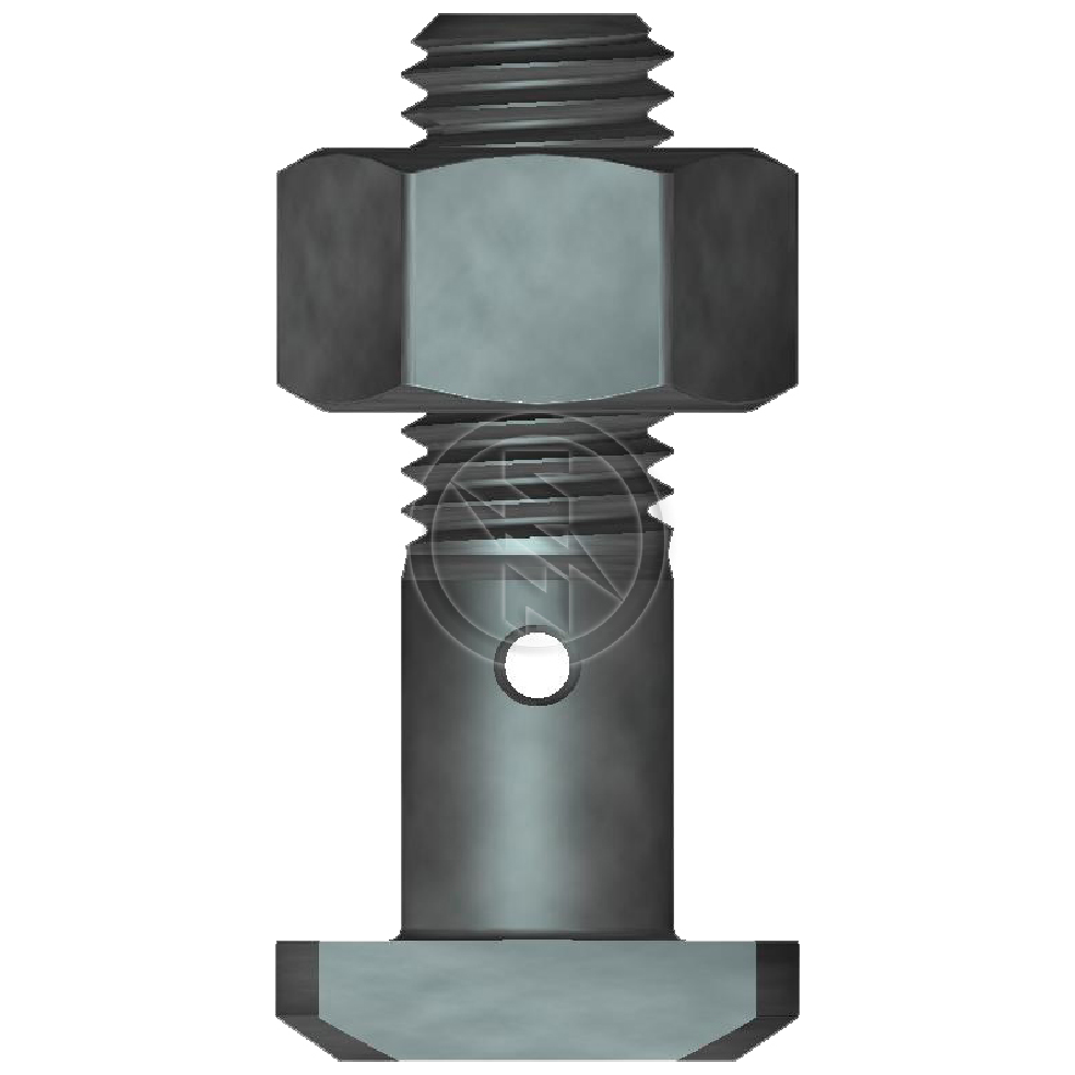 Kit 46 Parafuso Roda 5/8"x2.1/8"xCH1.1/16" - ZM - 40.580.01