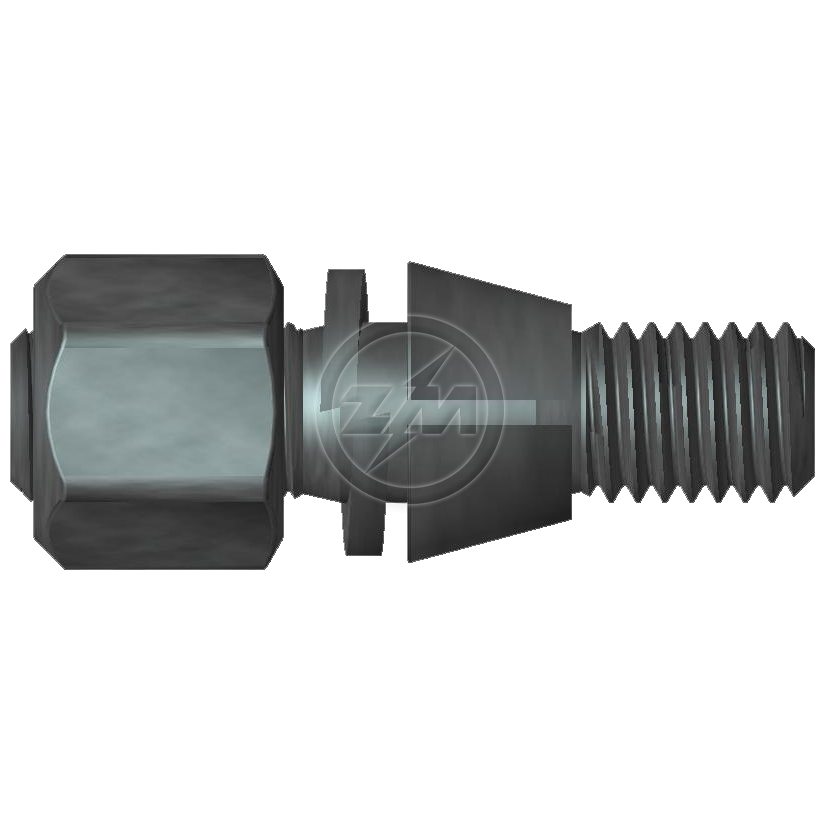 Kit 50 Prisioneiro Roda 9/16" X 63,5 X CH7/8" - ZM - 4091680