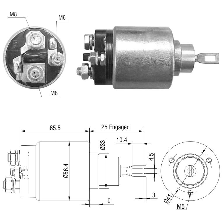 Relê Auxiliar de Partida para Peugeot 306 e 405 - ZM - 4-473