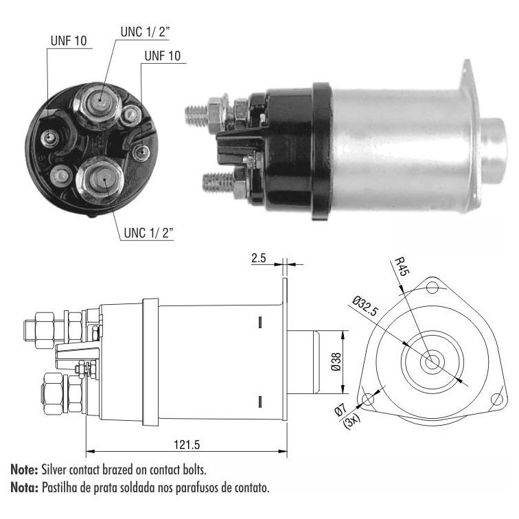 Relê Auxiliar de Partida - ZM - 458