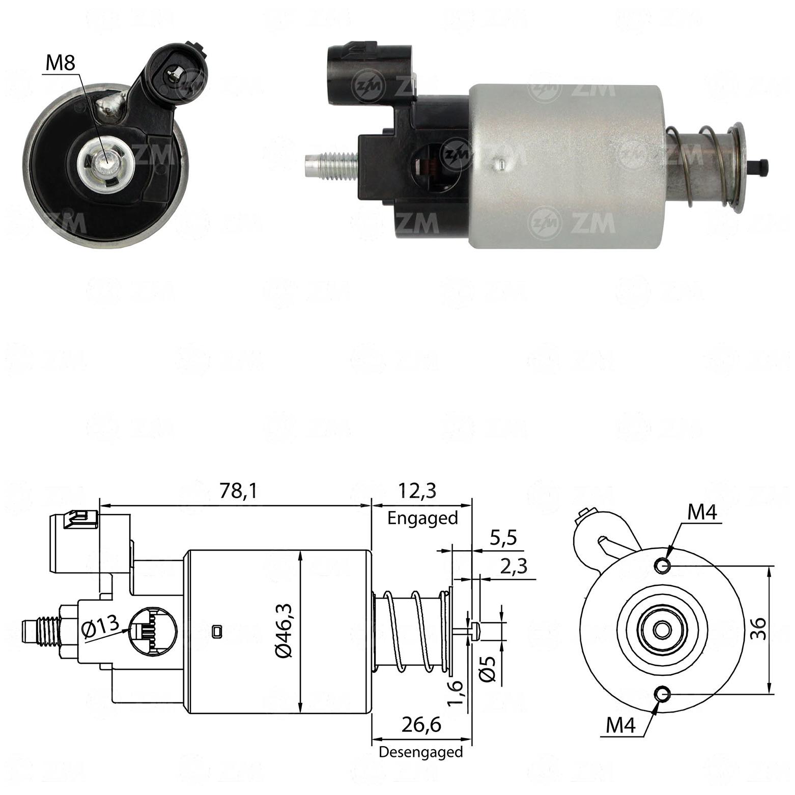 Relê Auxiliar de Partida para Jeep Wrangler - ZM - 4-665