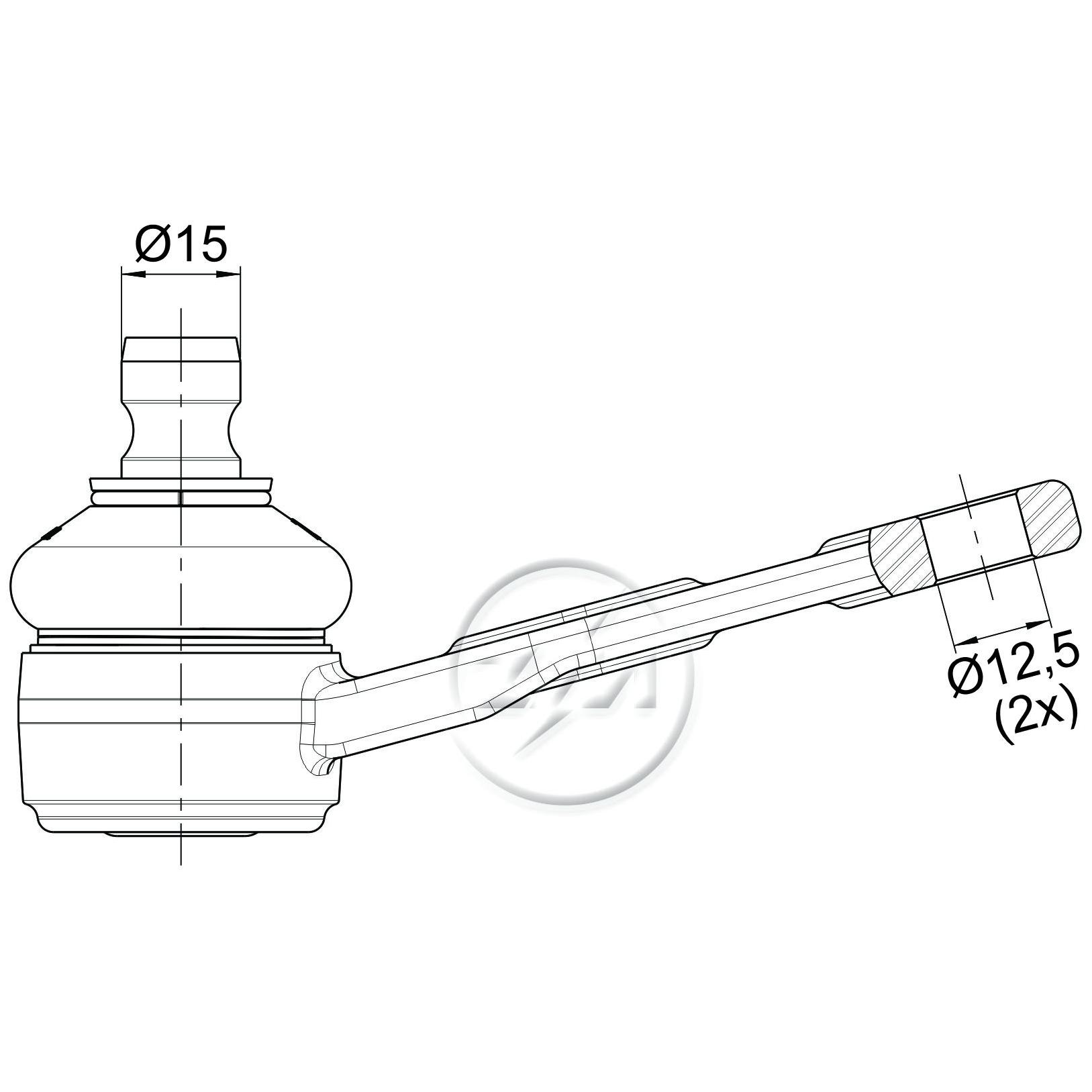 Pivô da Suspensão para Volkswagen Gol e Parati - ZM - 470.122.04