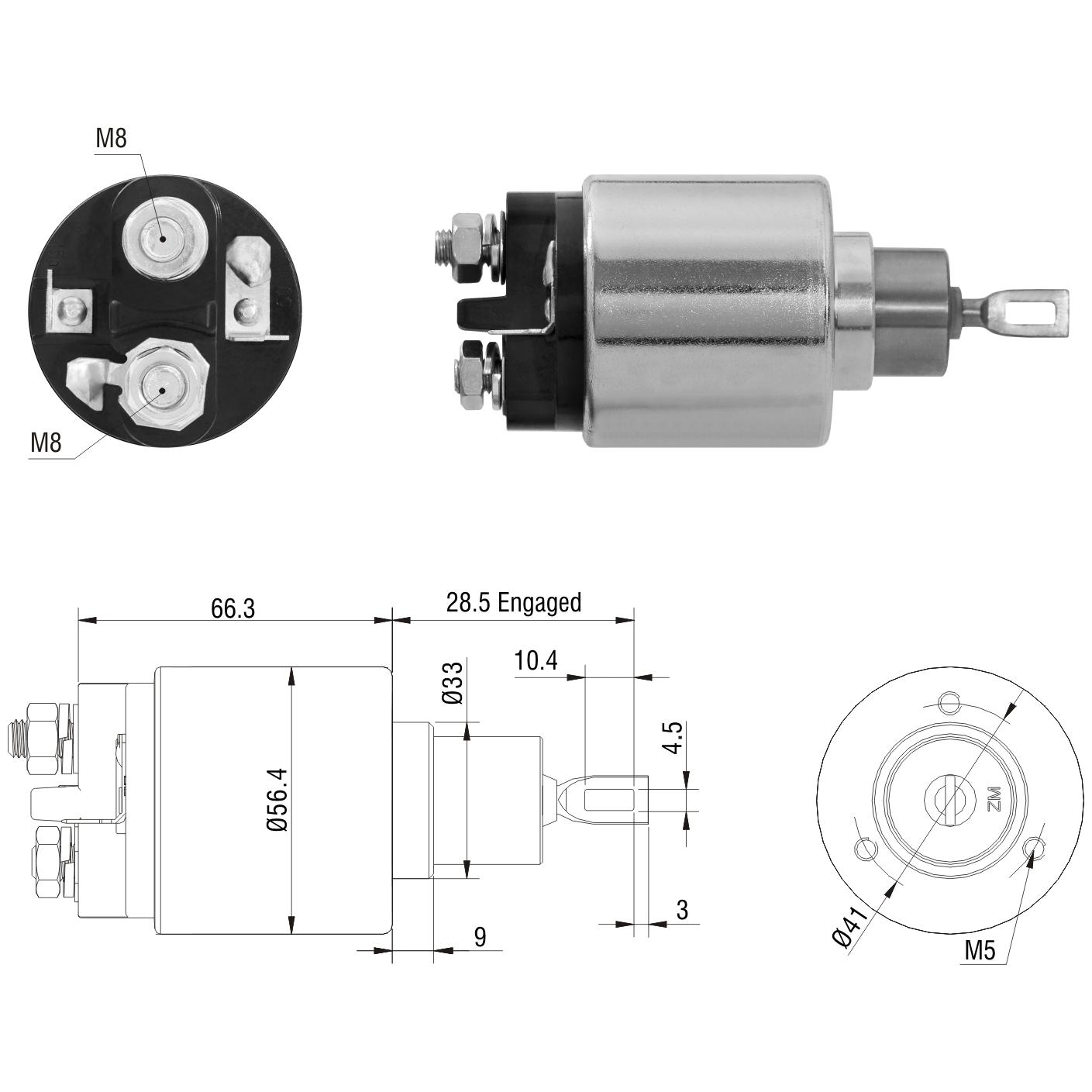 Relê Auxiliar de Partida para Volkswagen Passat e Passat Variant - ZM - 4-773