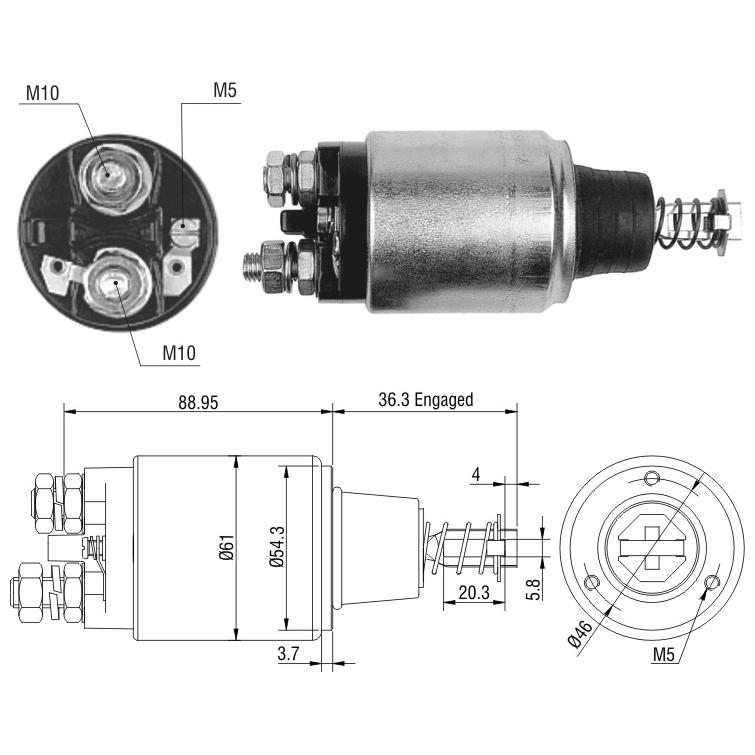 Relê Auxiliar de Partida - ZM - 548