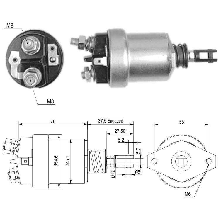 Relê Auxiliar de Partida para Ford Corcel - ZM - 567