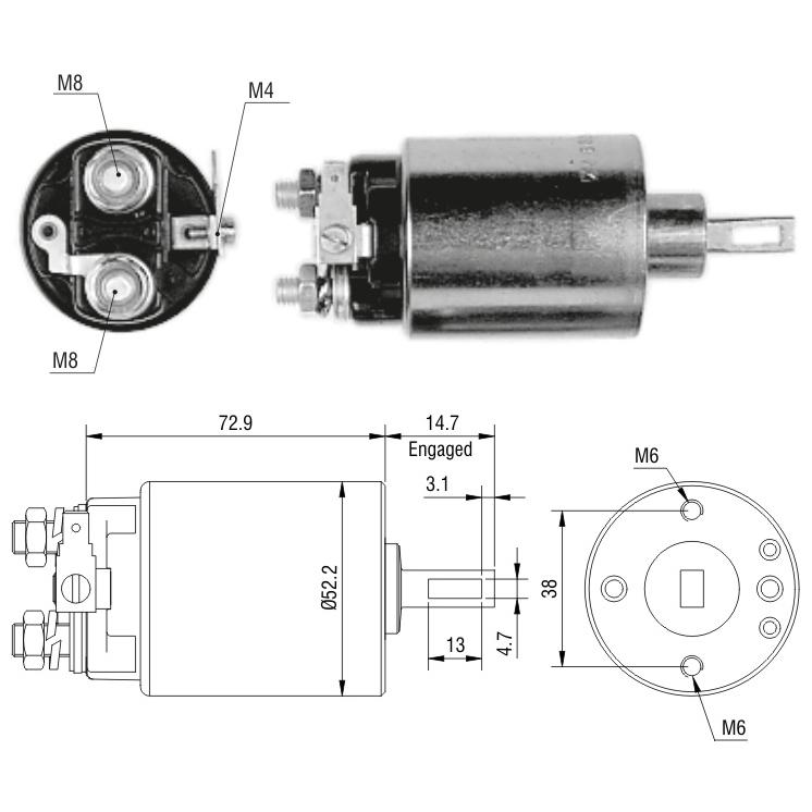 Relê Auxiliar de Partida para Daewoo Lanos Hatch - ZM - 683