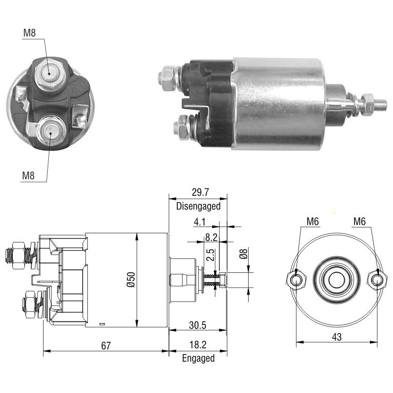Relê Auxiliar de Partida para Jeep Grand Cherokee - ZM - 709