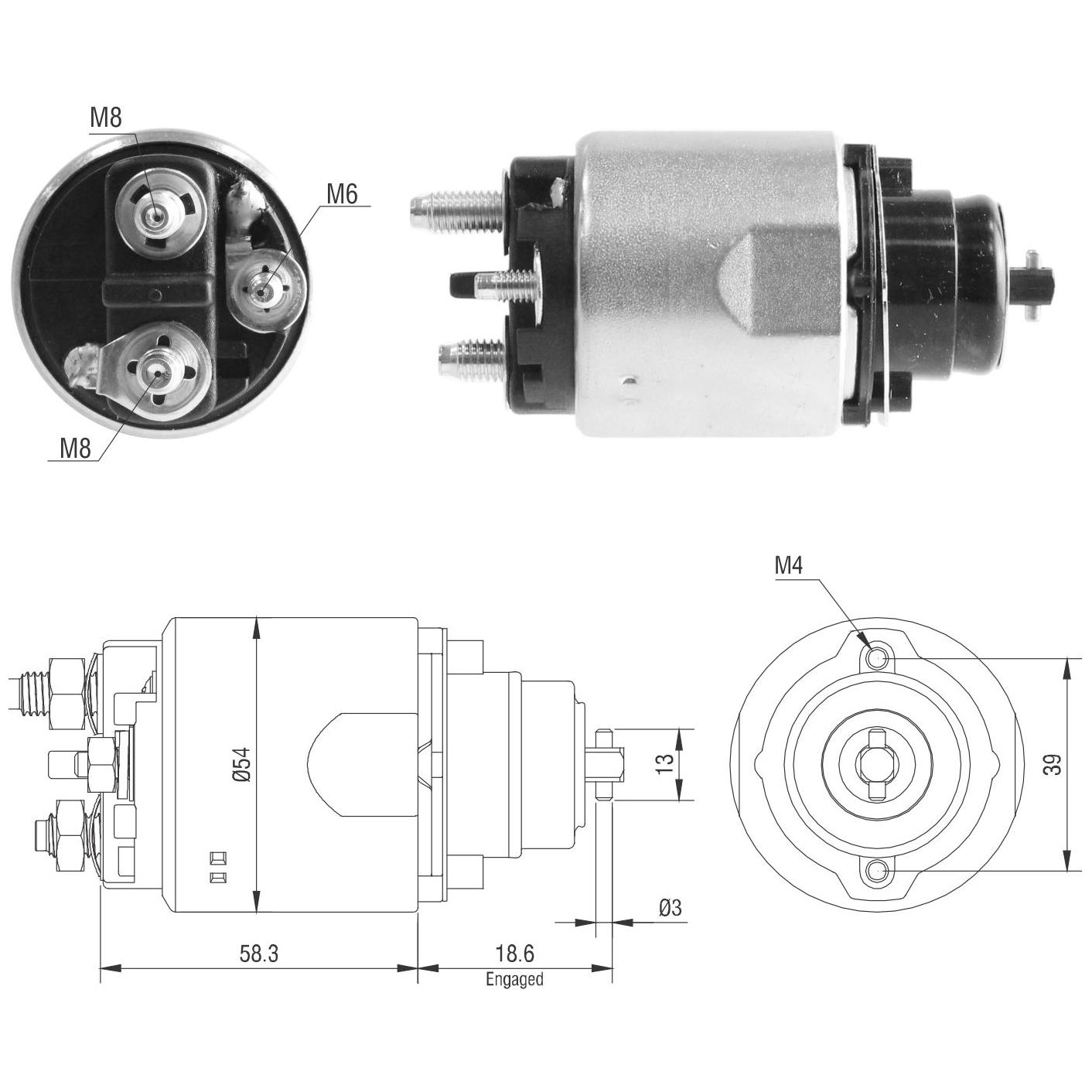 Relê Auxiliar de Partida para Chevrolet S10 e Trailblazer - ZM - 7-494