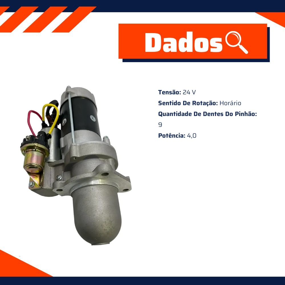 Motor de Partida 28MT 24V - ZM - 80.280.04