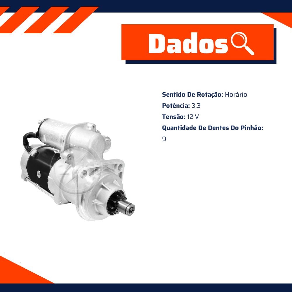 Motor de Partida 29MT 12V - ZM - 80.290.01