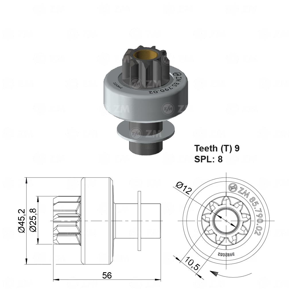 Impulsor de Partida - ZM - 85.790.02