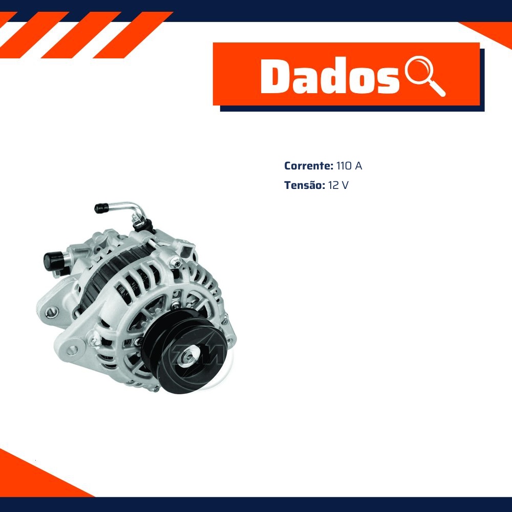 Alternador 12V 110A - ZM - 90.201.02