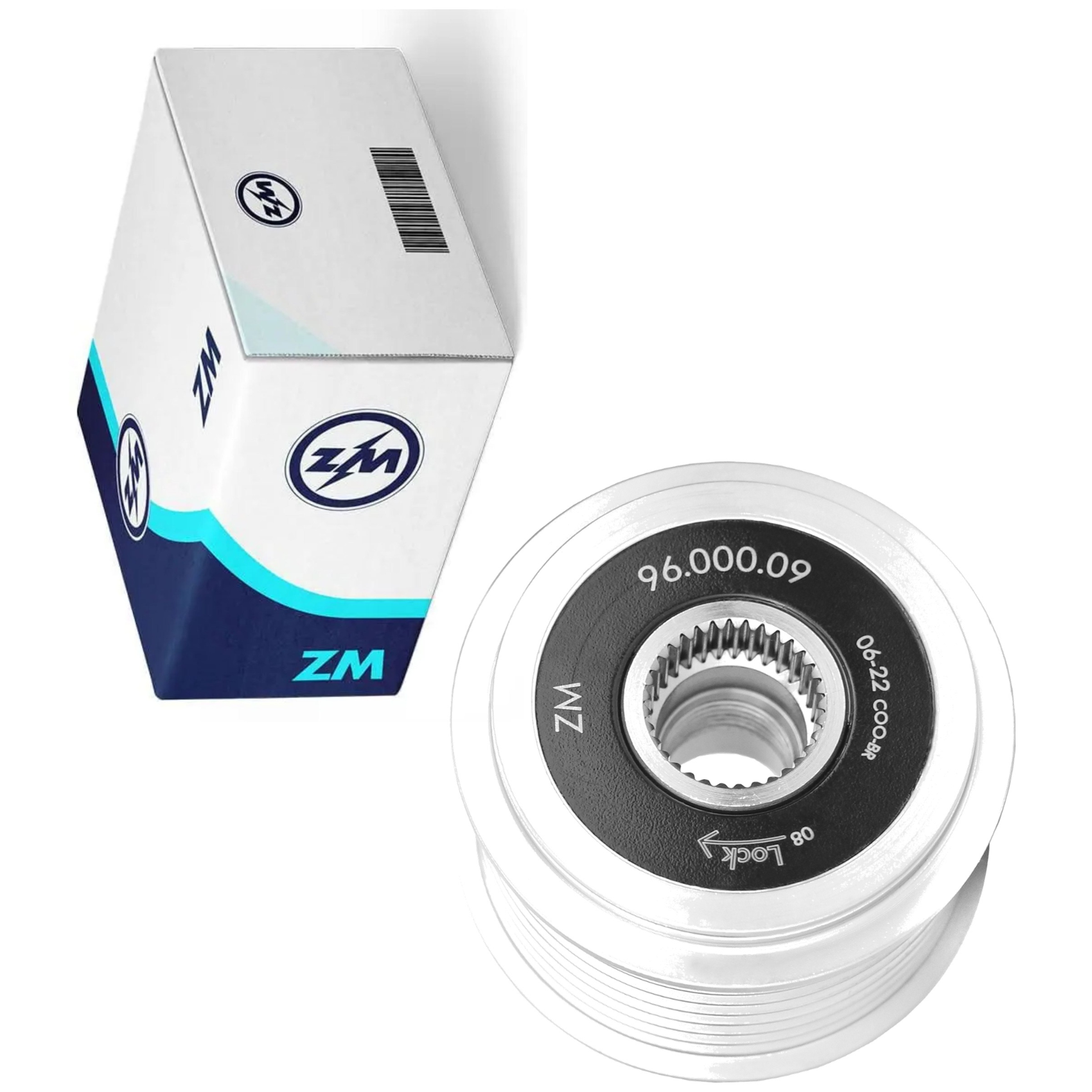 Polia de Roda Livre OAP do Alternador - ZM - 96.000.09