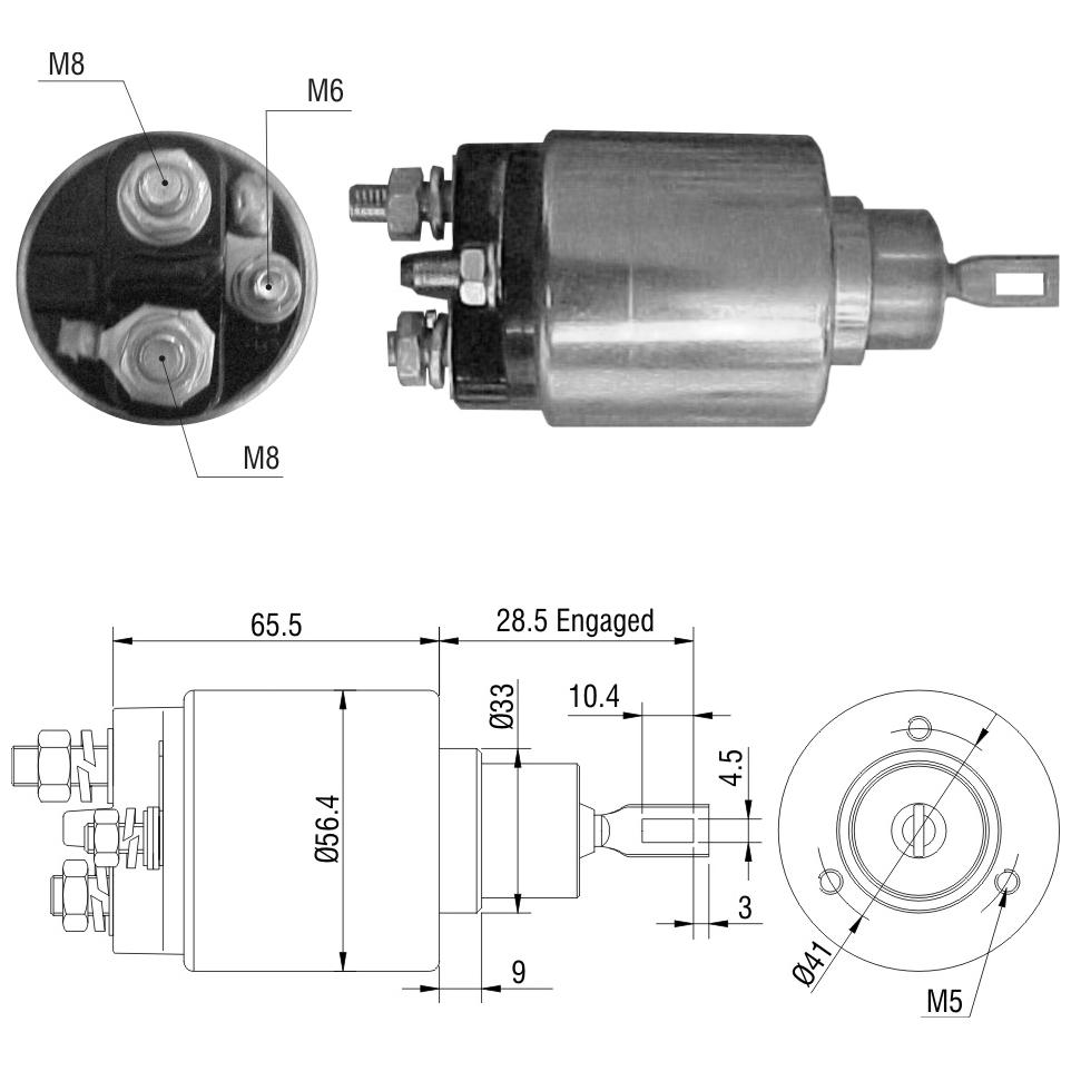 Relê Auxiliar de Partida para Fiat Ducato - ZM - 977
