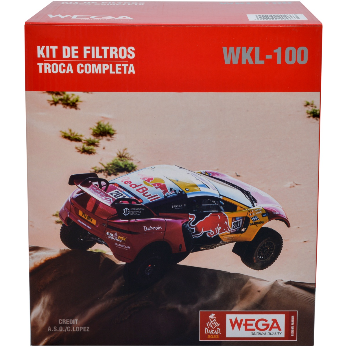 Kit Filtros de Ar Combustível Óleo e Cabine para Citroen C3 e Peugeot 208 - Wega - WKL-100