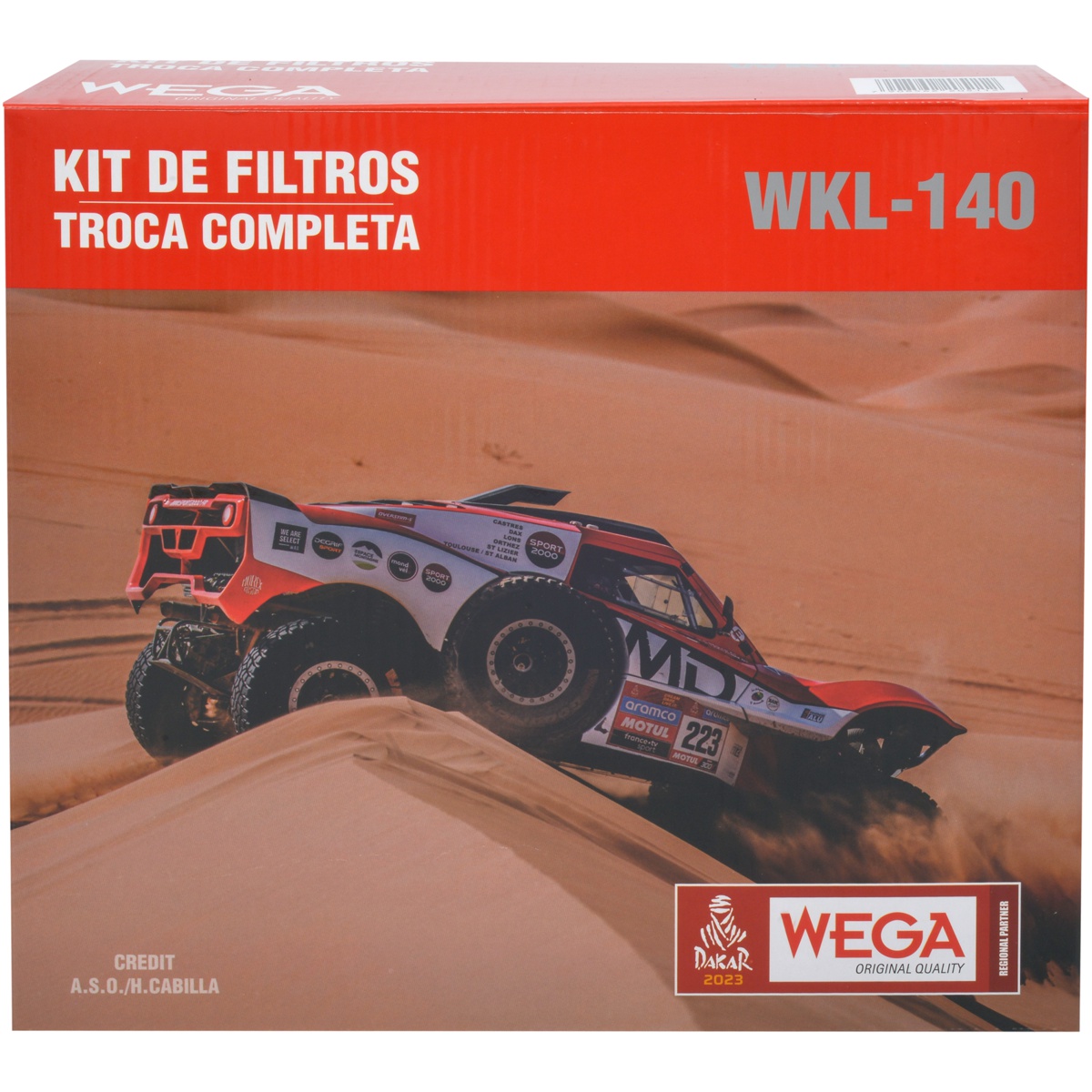 Kit Filtros de Ar Combustível Óleo e Cabine para Fiat Toro e Jeep Compass - Wega - WKL-140