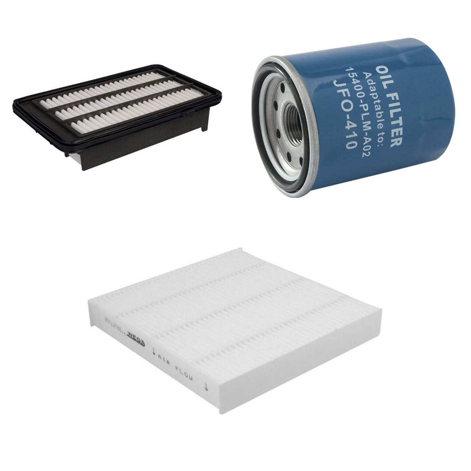 Kit Filtros de Ar Óleo e Cabine para Honda Civic e CR-V - Wega - WKL-206