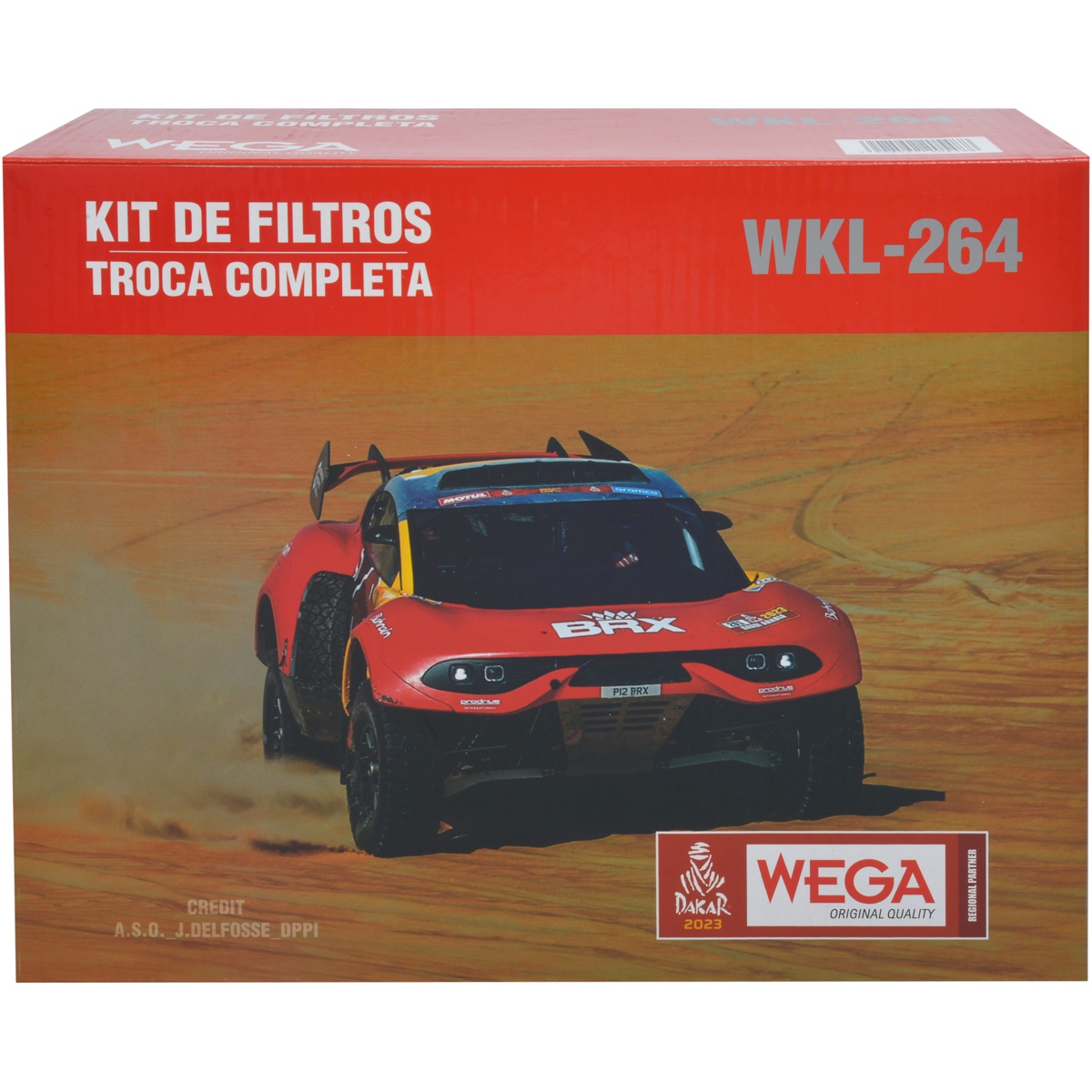 Kit Filtros de Ar Combustível Óleo e Cabine para Renault Logan e Sandero - Wega - WKL-264