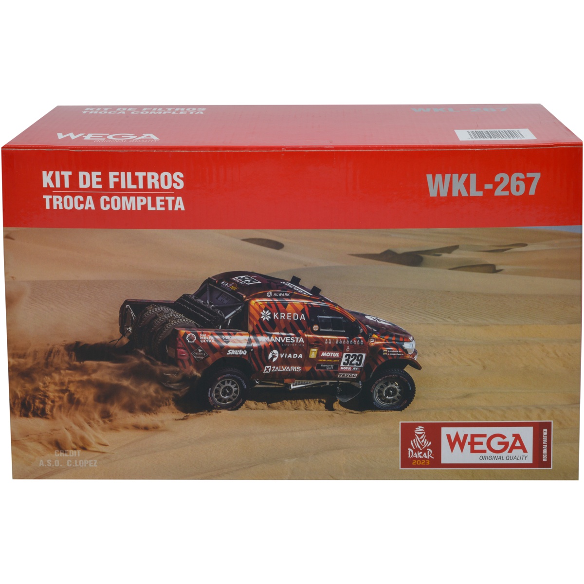 Kit Filtros de Ar Combustível Óleo e Cabine para Renault Sandero e Sandero Stepway - Wega - WKL-267
