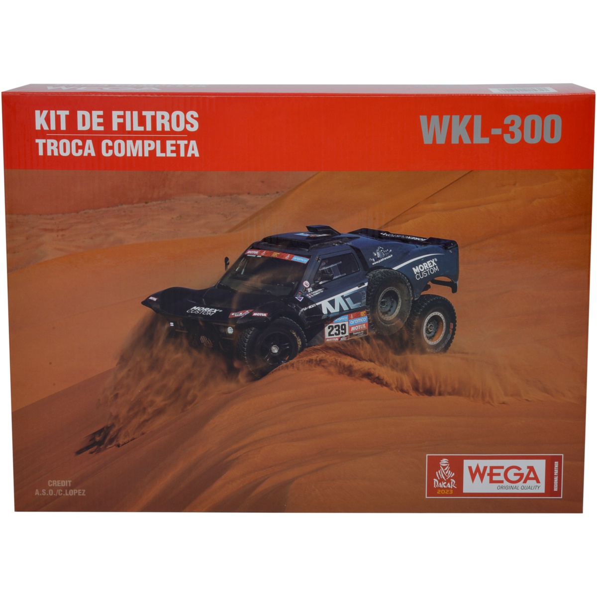 Kit Troca Completa Filtros Ar Combustível Óleo Cabine Fox Gol Voyage 1.0 12V 13/23 - Wega - WKL-300
