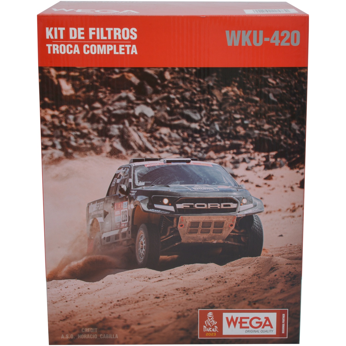 Kit Troca Filtro Ar Óleo Comb Cabine Ford Ranger 2.2 16V 3.2 20V Diesel 2019 a 2020 - Wega - WKU-420