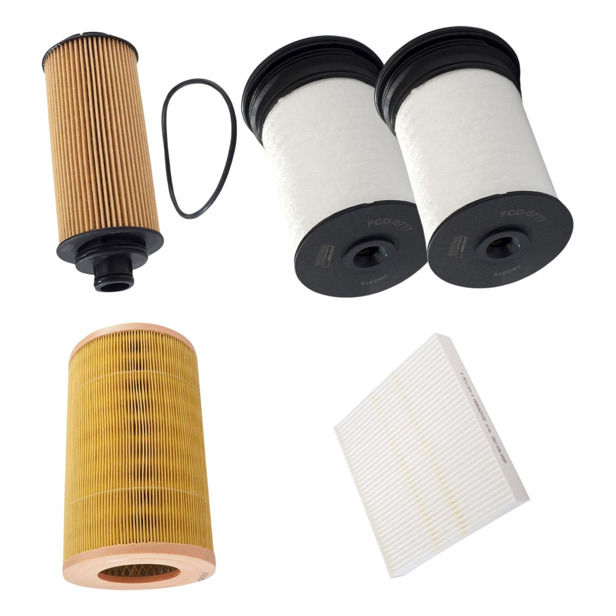 Kit Filtro Ar Comb Óleo Cab GM S10 Trailblazer 2.8 16V Turbo Diesel 200cv 12/24 - Wega - WKU-442