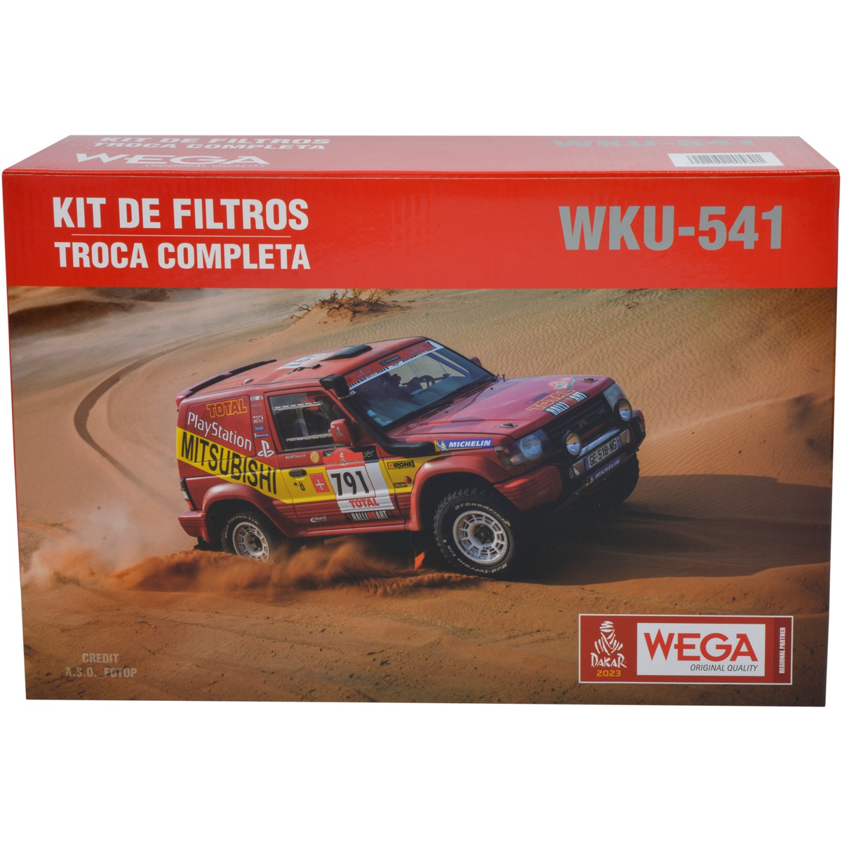 Kit Filtro Ar Comb Óleo Cab Mitsubishi L200 Pajero Sport 2.4 16V 4N15 TD 16/24 - Wega - WKU-541
