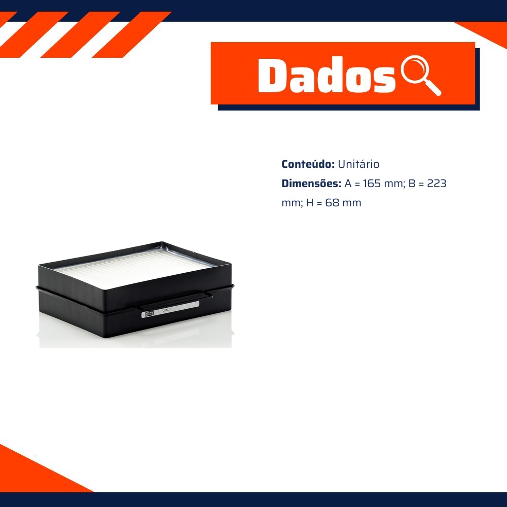 FIltro de Ar Condicionado Cabine - Mann-Filter - CU1722