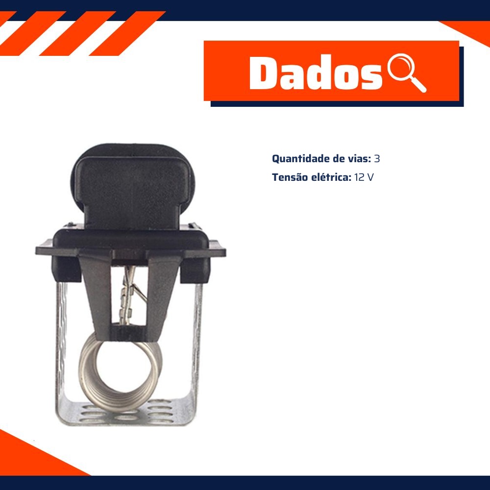 Resistência Eletroventilador 12V - Multiqualita - MQ1088