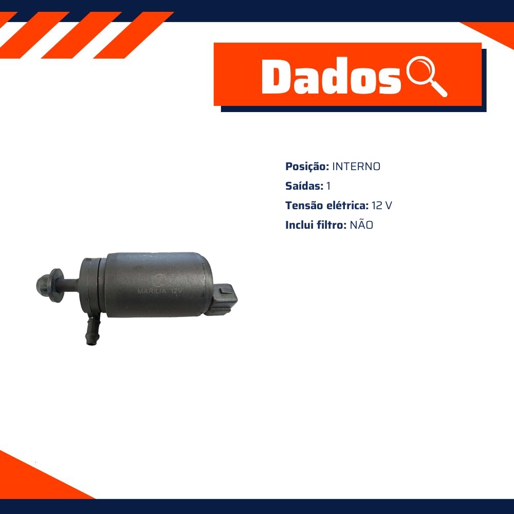Bomba do Lavador do Para-brisa 12V - Marilia - IM20605