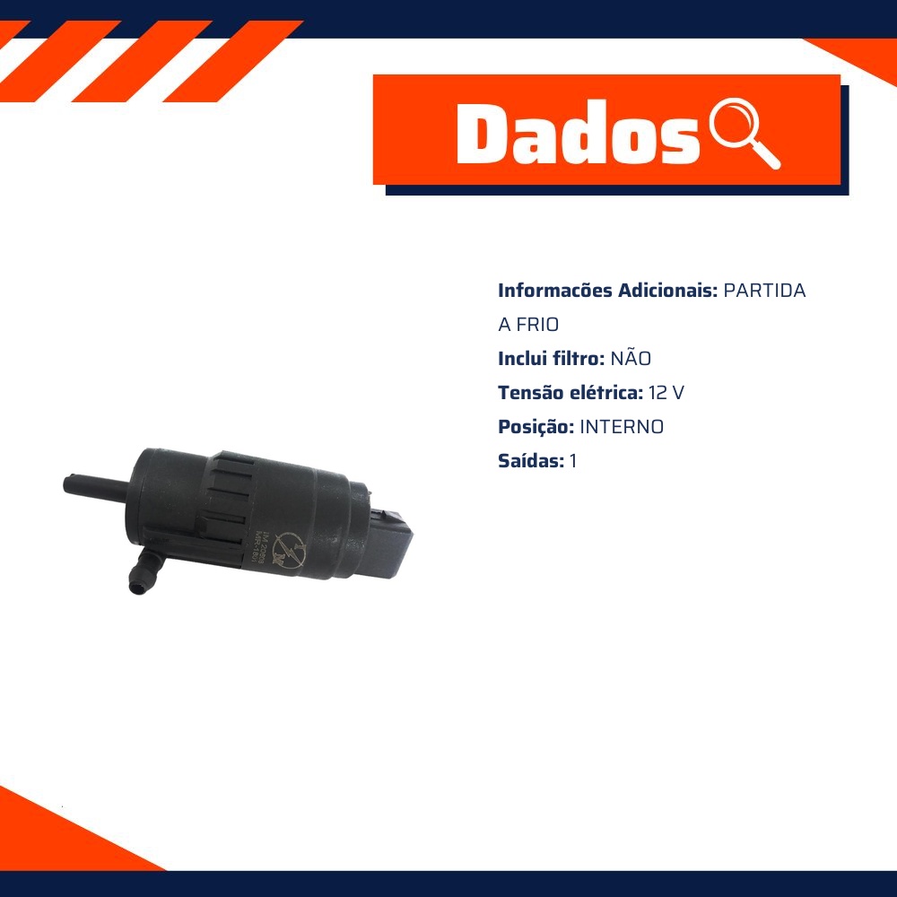 Bomba do Lavador do Para-brisa 12V - Marilia - IM20608