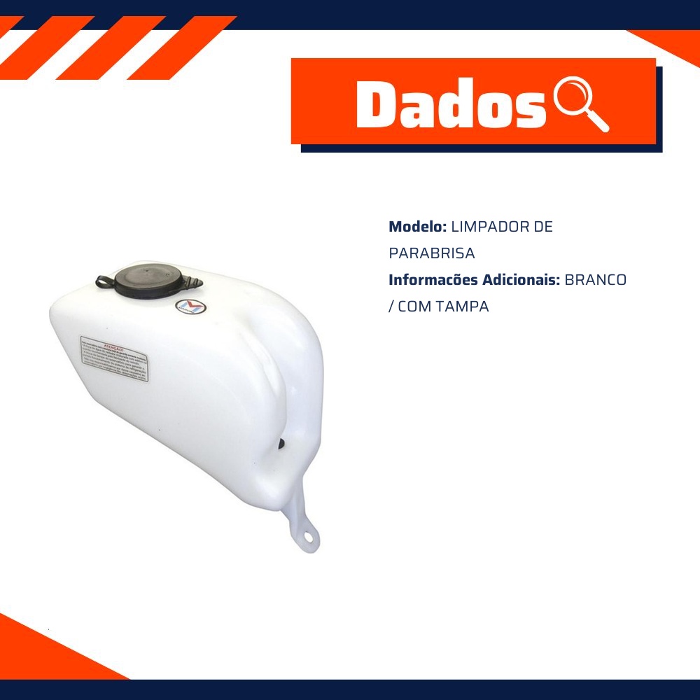Reservatório do Limpador de Para-Brisa para Volkswagen Gol - Marvini - M-033