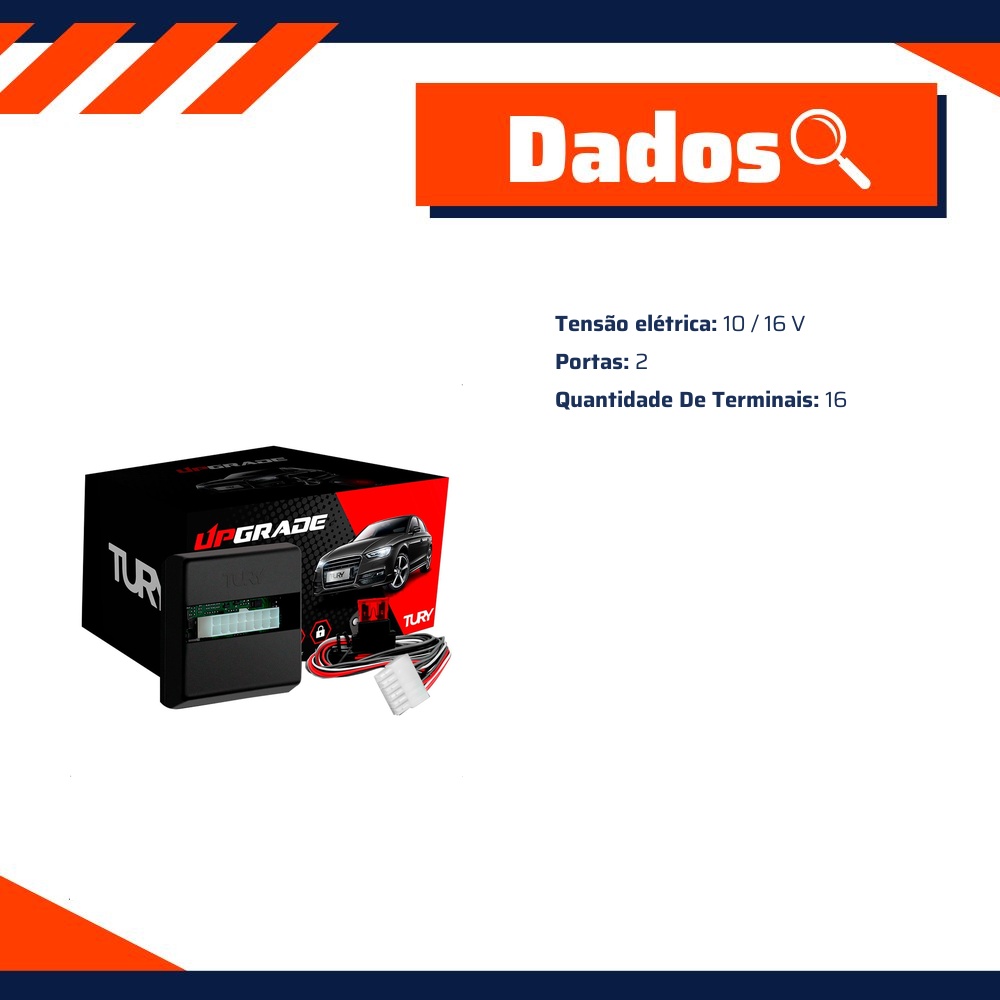 Módulo de Vidro Elétrico - Tury - PRO 2.18