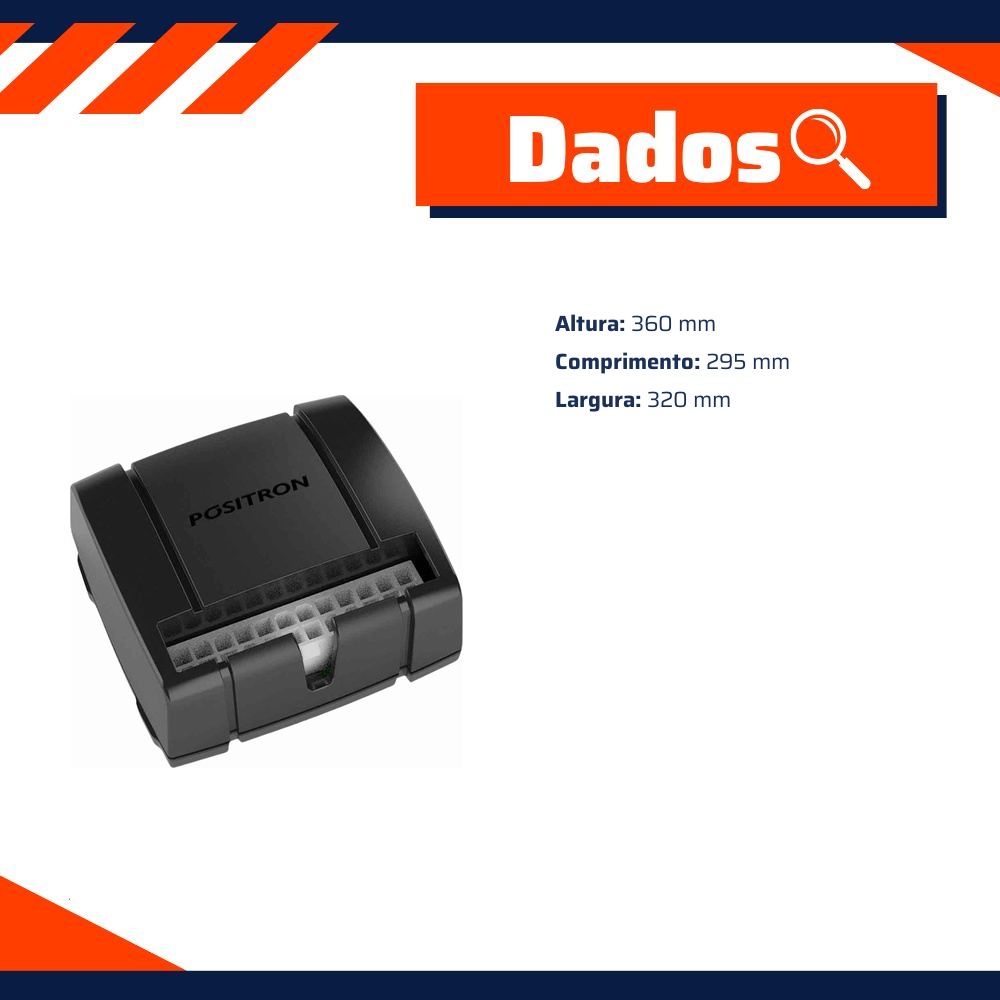 Módulo de Vidro Elétrico - Pósitron - 12751000