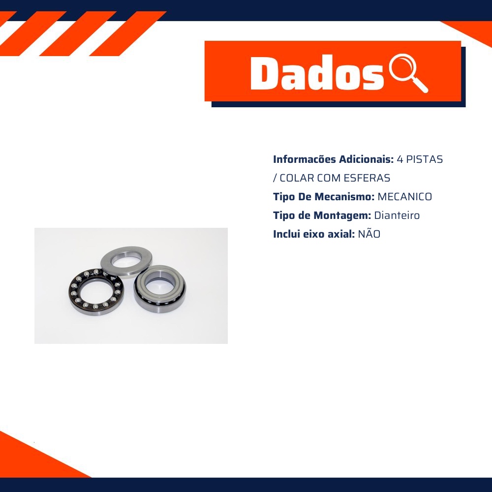Caixa de Direção Mecânica para Dafra Speed 150 Suzuki Intruder 125 - Danidrea - 5009