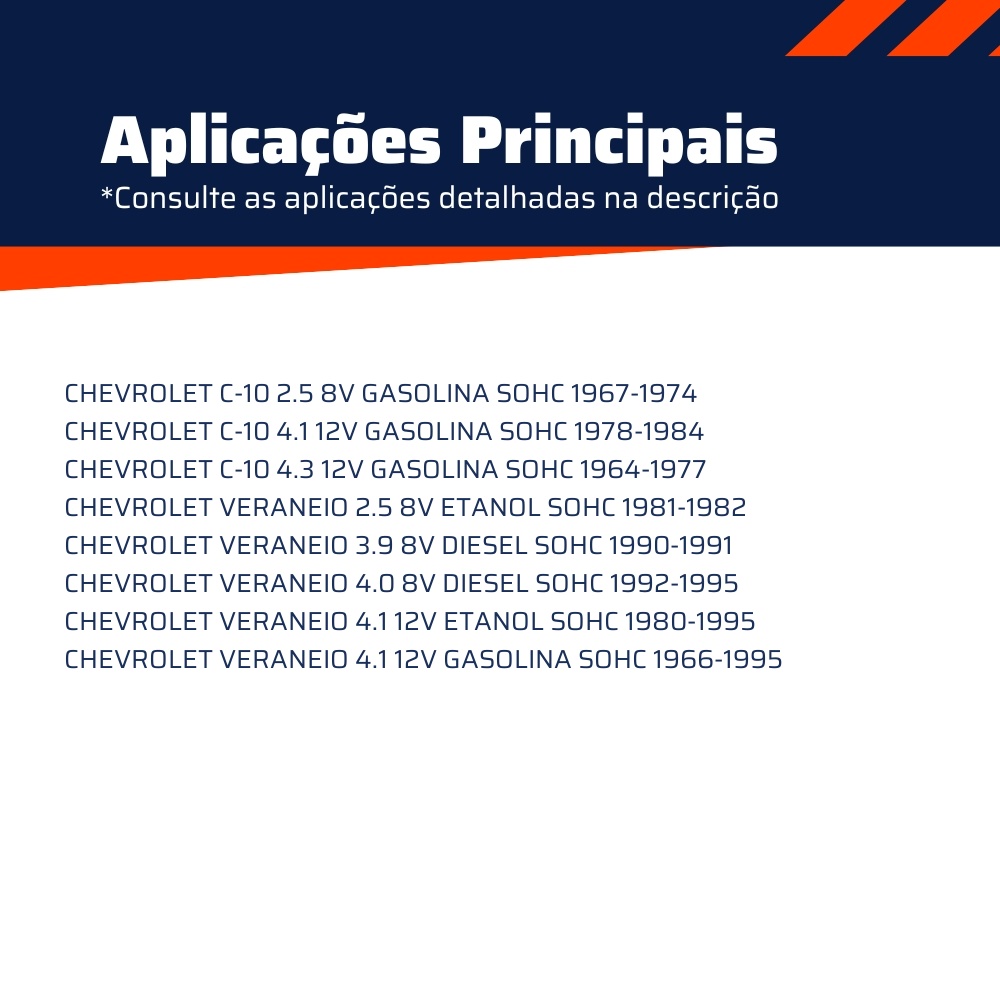 Platinado 6 Cilindros para Chevrolet C-10 e Veraneio - Olimpic - 23 243