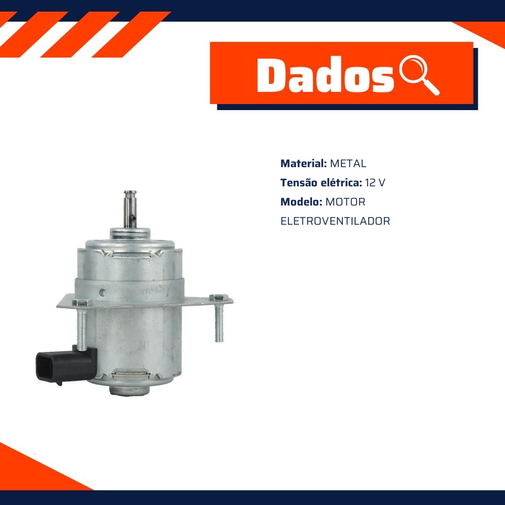 Motor do Eletroventilador 12V para Fiat Palio - Multiqualita - MQ0747