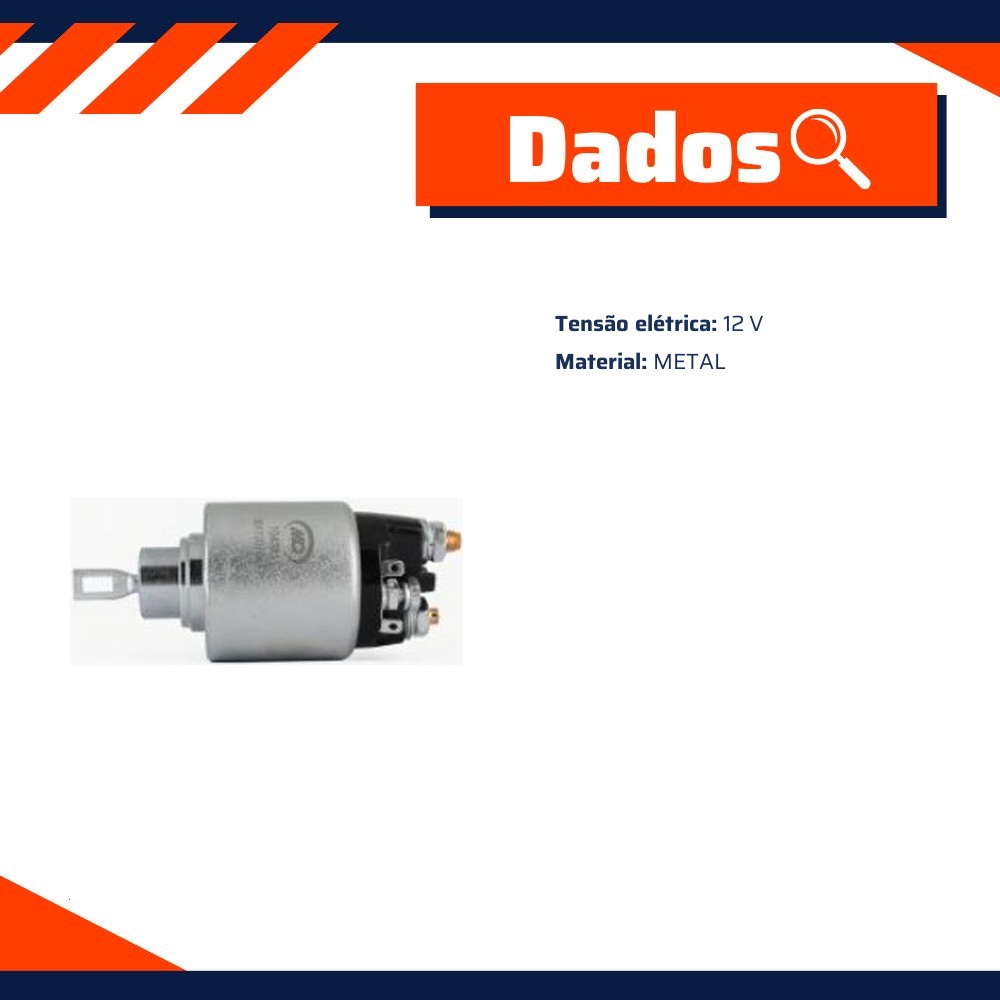 Automático de Motor de Partida 12V - Multiqualita - MQ104381