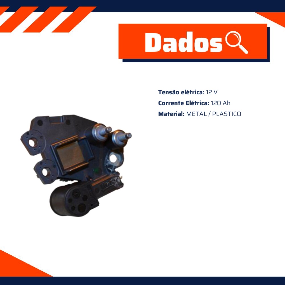 Regulador de Voltagem 12V 120Ah - Valeo - 501402