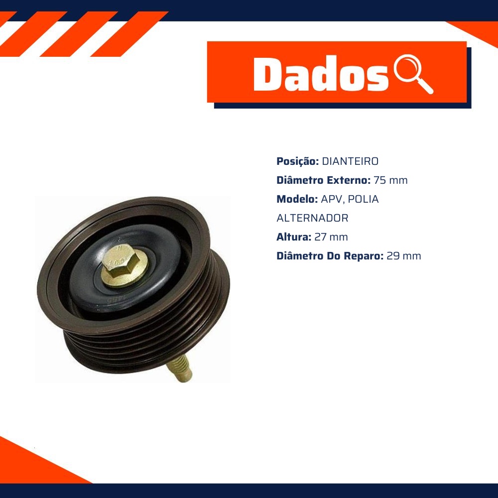 Polia do Alternador para Ford Ecosport - Nytron - 1220
