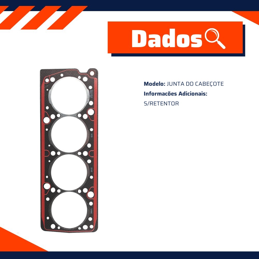 Junta de Cabeçote do Motor para Fiat Tempra e Tempra SW - Taranto - 260105